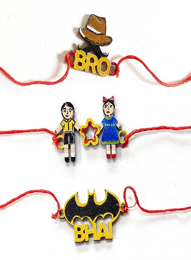 Penkraft Raksha Bandhan MDF Rakhi Making DIY kit Combo -1 Free Video Tutorial - Image 1